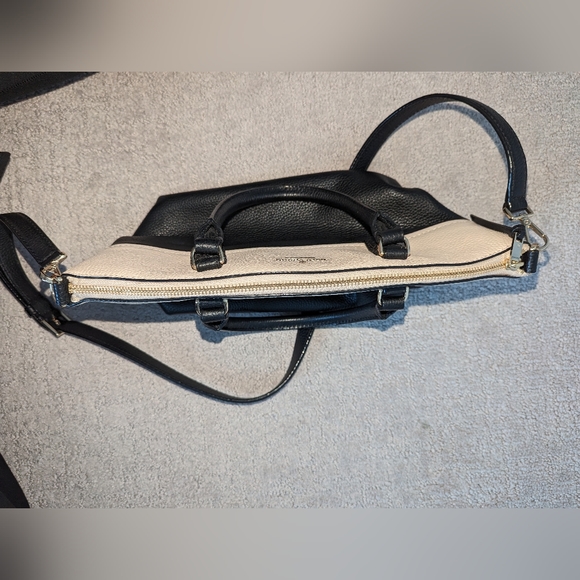 Kate Spade Jackson Street Small Dixon, Pebble Leather, Colorblock Black & Cream - Picture 14 of 15